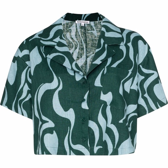 Reformation Linen Shirt NWT - Picture 2 of 4